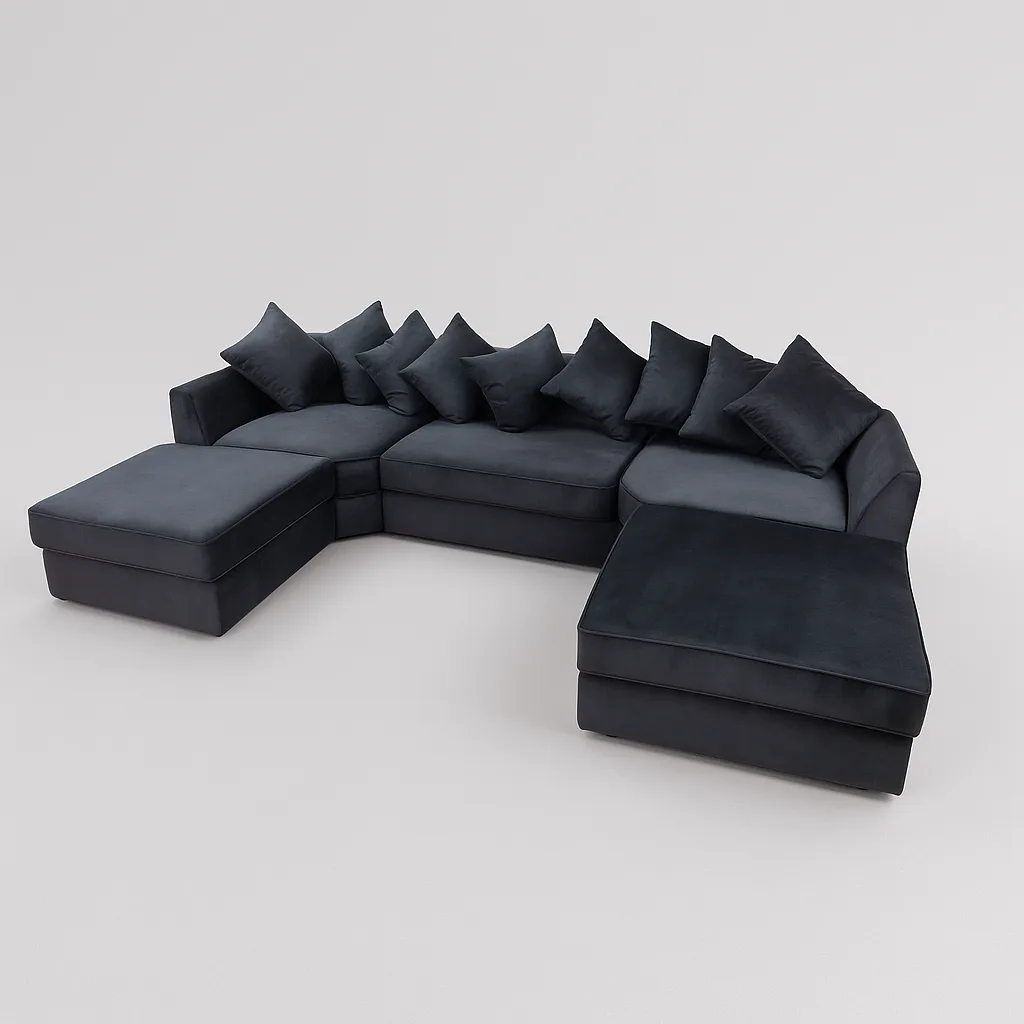 u shape sofa