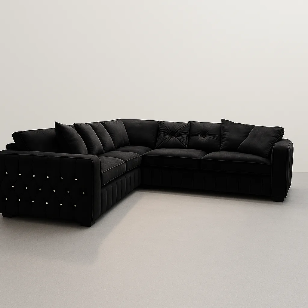 diamante corner sofa
