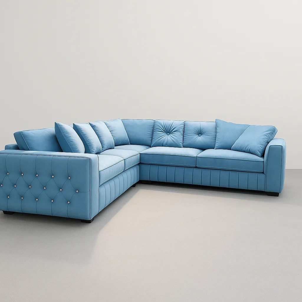 diamante corner sofa
