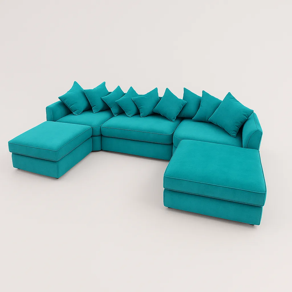 u shape sofa