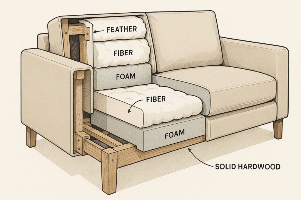 Sofa Construction Illustrated