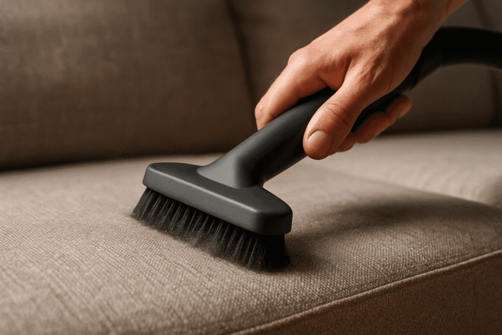 Sofa cushions plumping